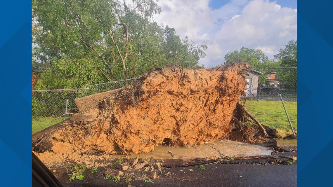 Cherryville, NC storm update 55 buildings damaged, power outages