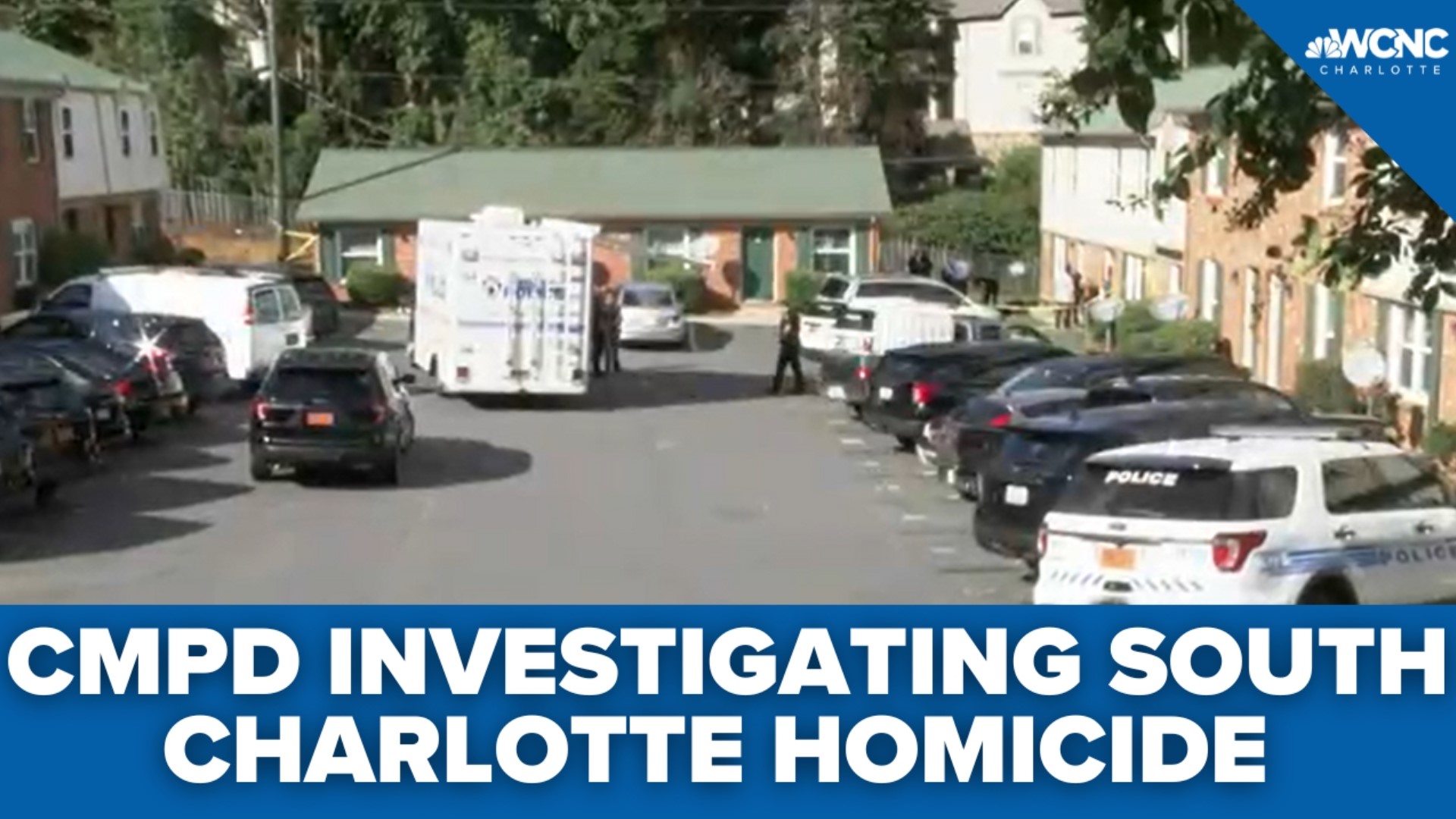 One person has died after a shooting in south Charlotte, according to the Charlotte-Mecklenburg Police Department. Police are investigating it as a homicide.