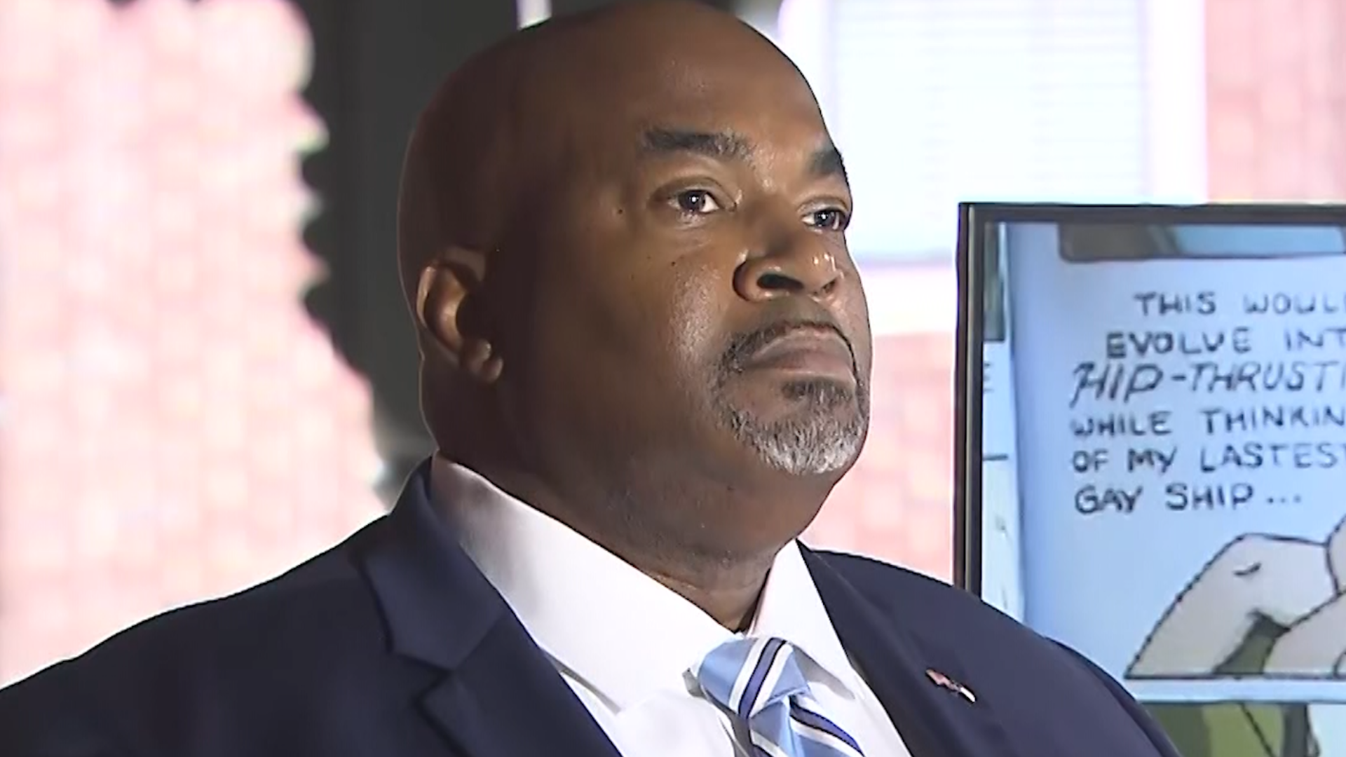 Lt. Gov. Mark Robinson said he won't back down from removing "highly sexual" material from North Carolina schools, despite attacks from the LGBTQ community.