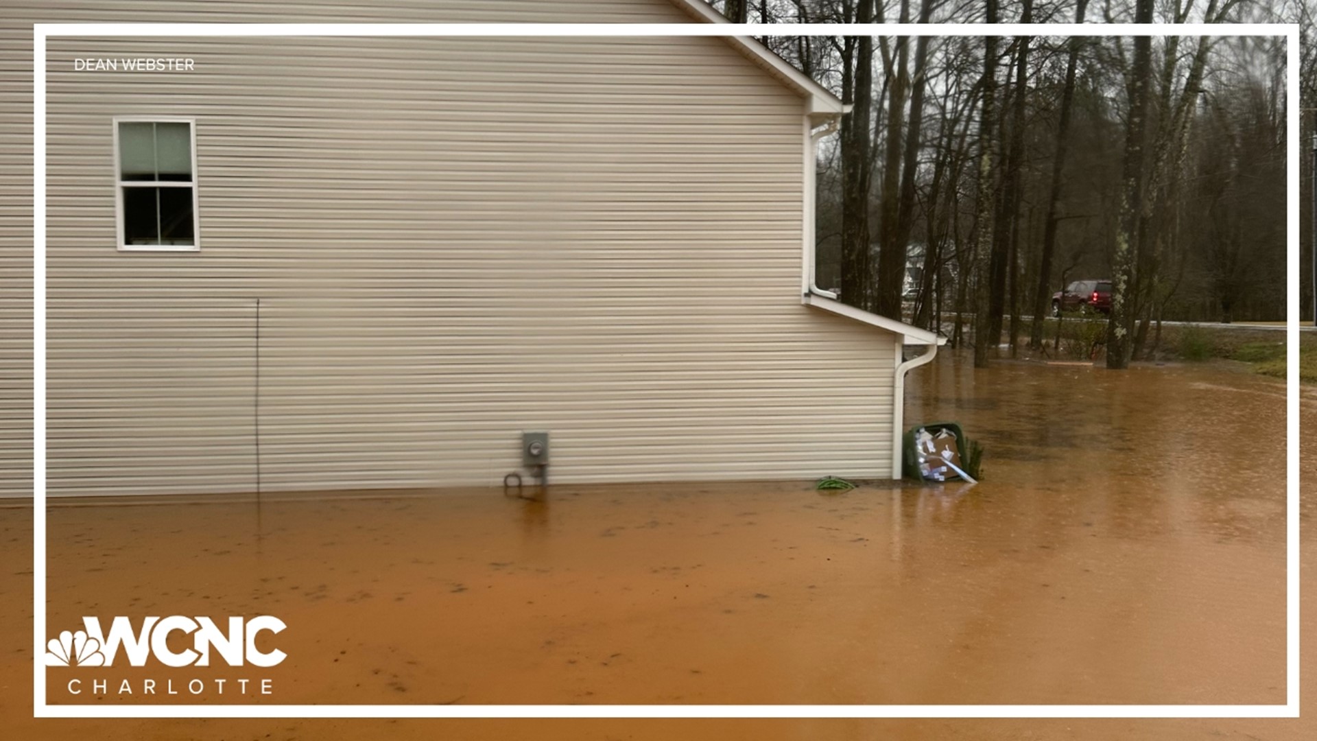 Cleanup continues today after yesterday's strong storms flooded a house in Lancaster.