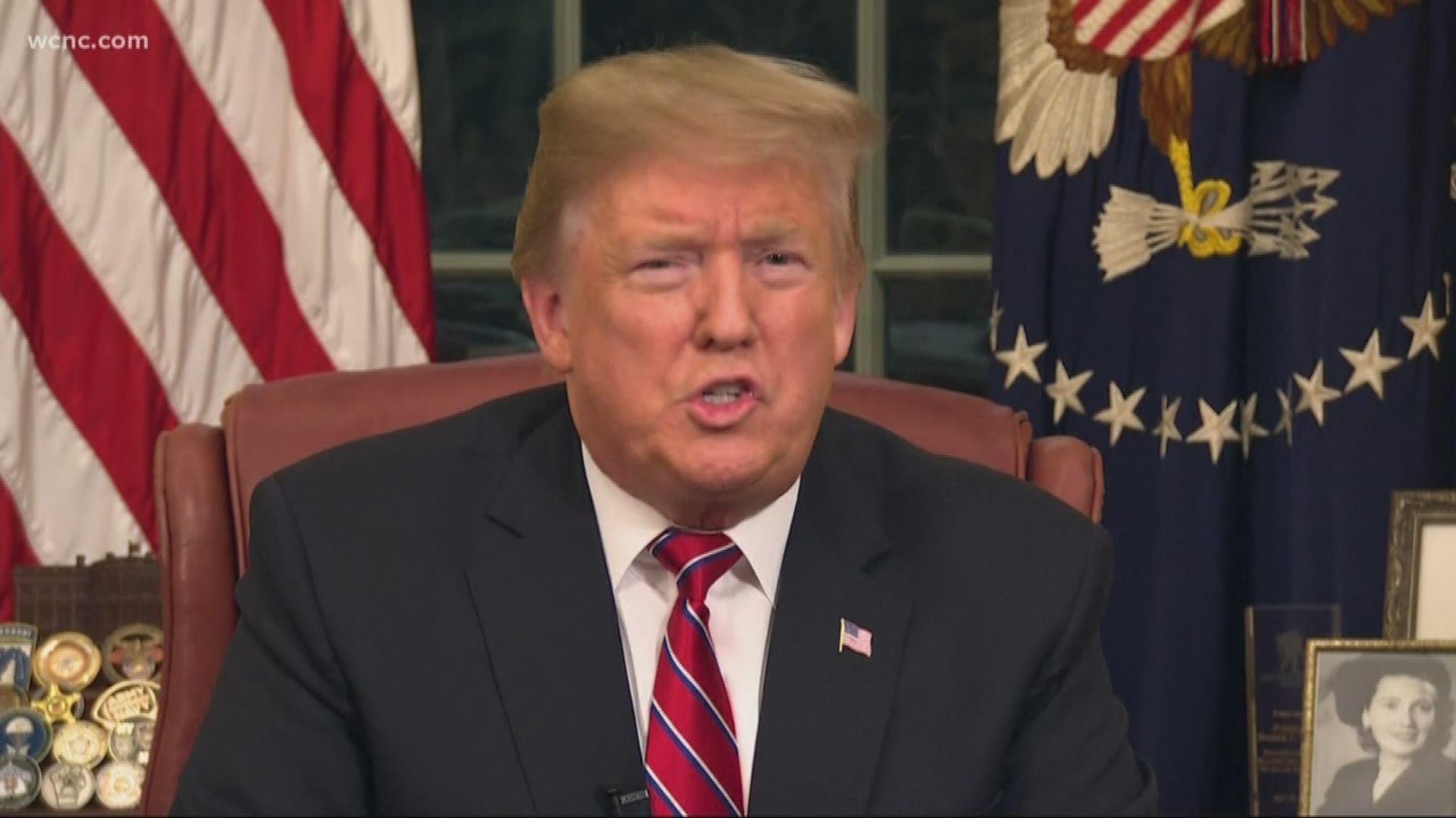 For the first time since taking office, President Trump addressed the American people from the Oval Office in a plea to fund a wall along the Mexico border and seeking an end to the partial federal government shutdown.