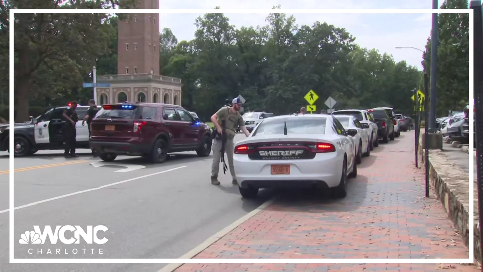 The campus went on lockdown for about an hour after someone flashed a gun in the student union.