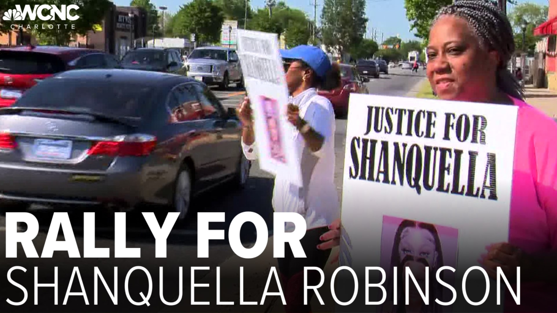 Supporters of Shanquella Robinson and her family raised their voice at a rally in northwest Charlotte.