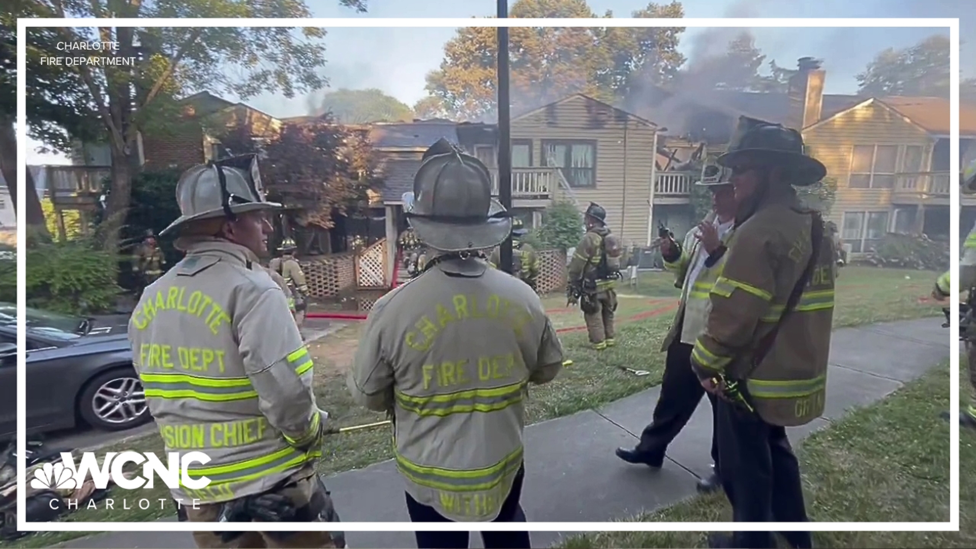 The 2-alarm fire happened at the Sharon Place Condominiums Friday evening.