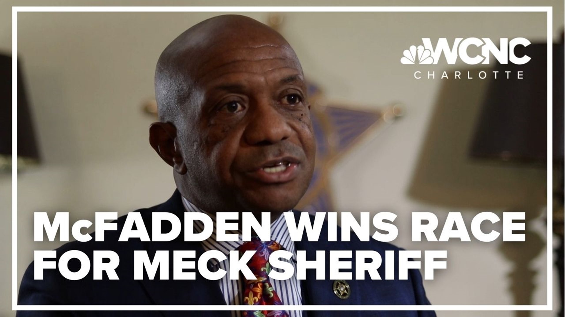 Garry McFadden defeated two challengers to hold onto his seat as Mecklenburg County's sheriff in Tuesday's Democratic primary.