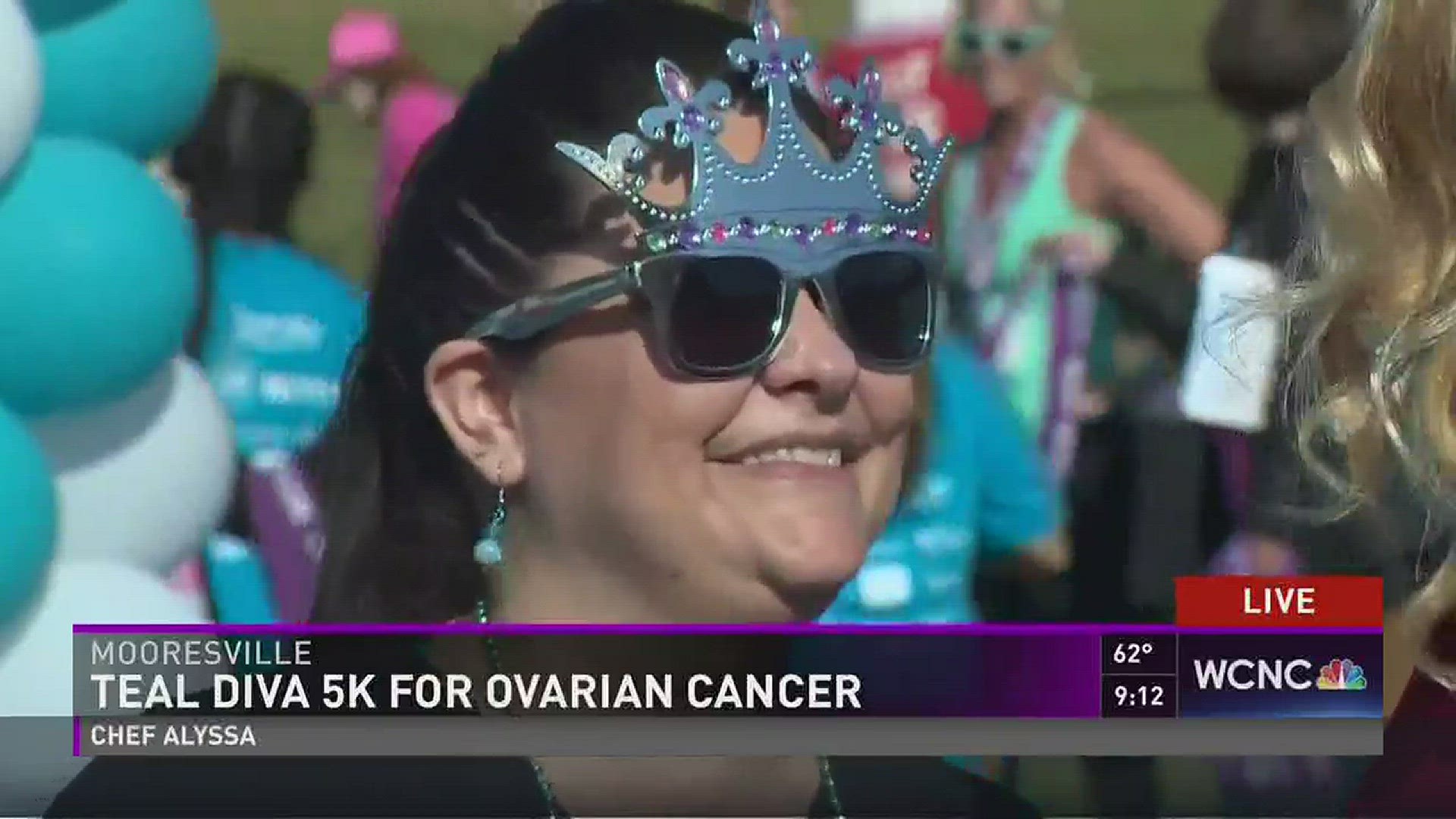 The Teal Divas 5K run and walk was held at Mooresville High School Saturday to raise awareness for ovarian cancer. Team WCNC was on hand to run for Nancy Troutman, the later mother of anchor Beth Troutman.