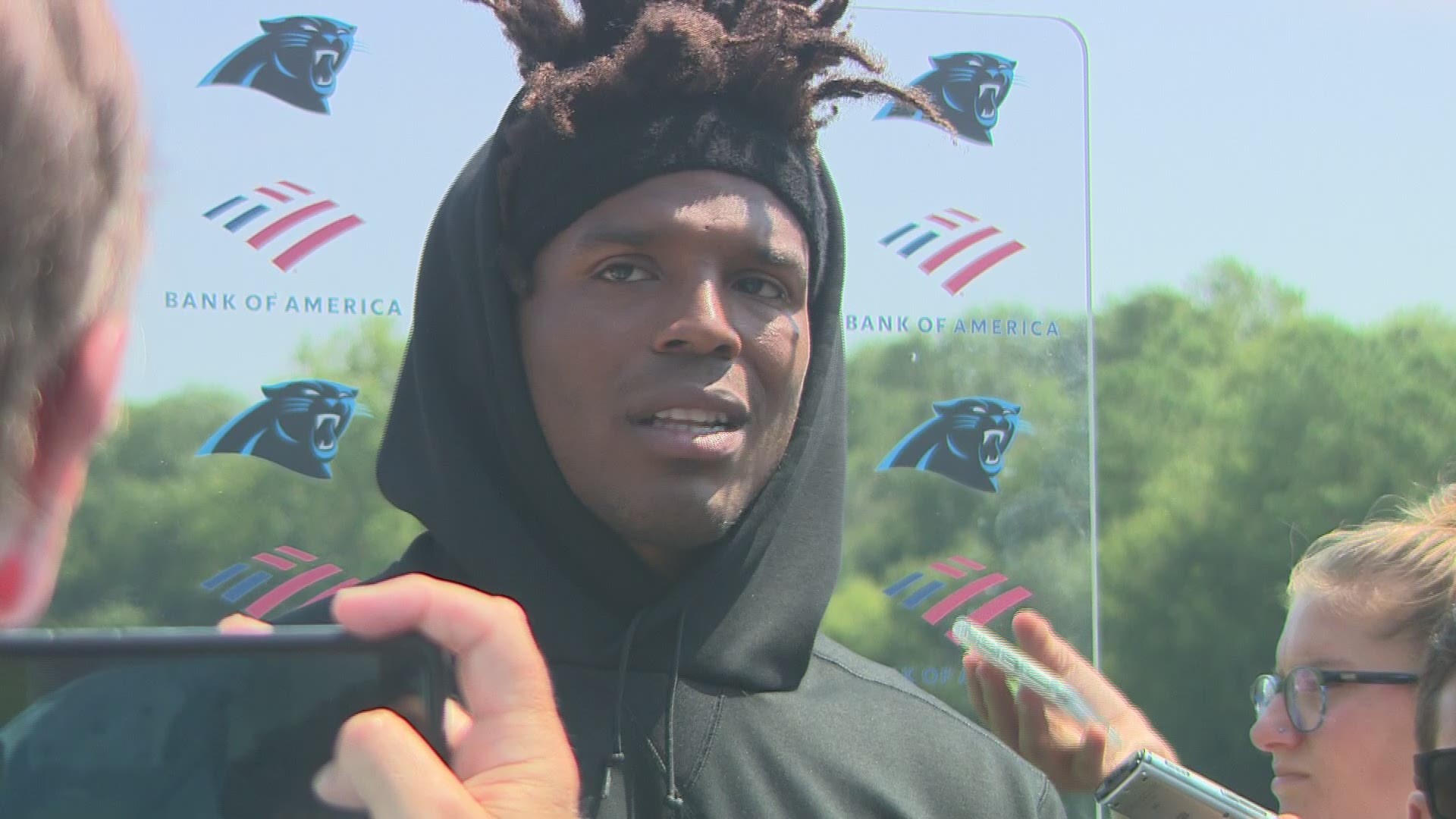 Newton doesn't want people to assume "Cam is back", he said it's all a process to get back to his full potential.