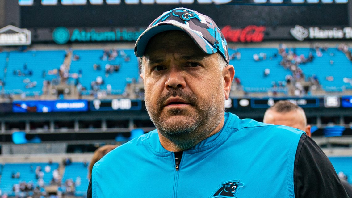 Panthers' Matt Rhule explains decision to fire former OC Joe Brady