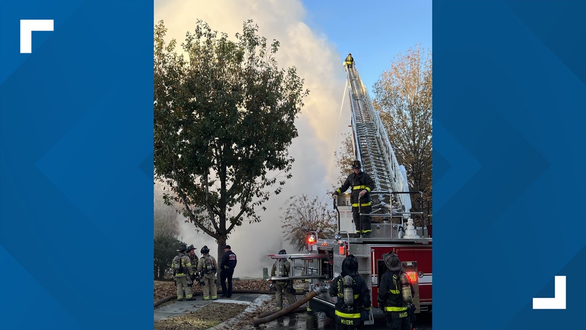 Fire in Steele Creek area destroys house
