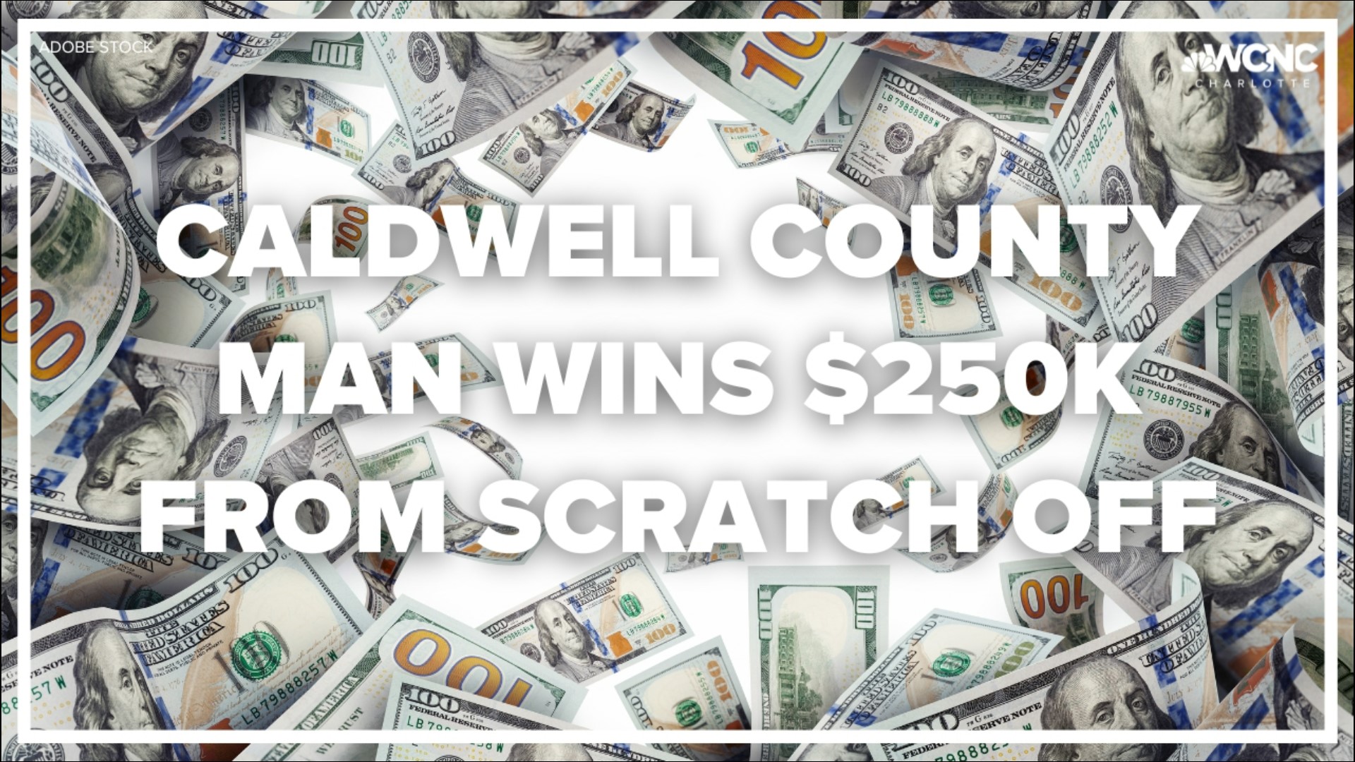 Trending tonight, a Caldwell County man winning big from the lottery!