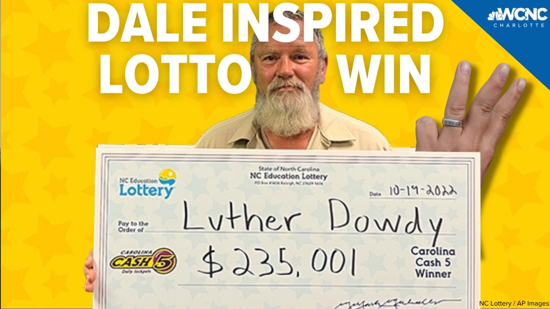 A Lincoln county man is 235 thousand dollars richer. thanks to a dollar lottery ticket.