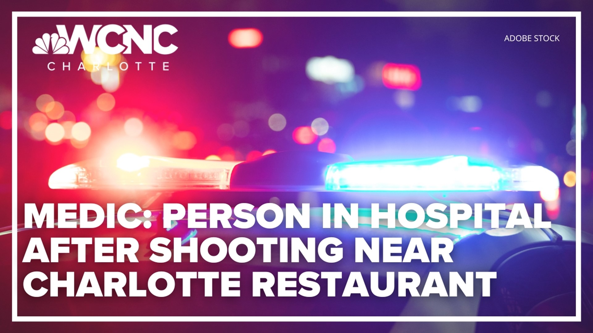 The agency said it happened around 9 p.m. near the Showmars restaurant on South Tryon Street near Steele Creek Road