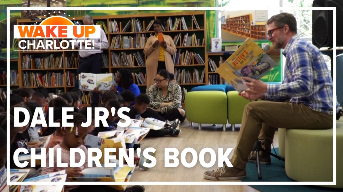 Dale Jr. returns to elementary school he donated to for surprise book reading