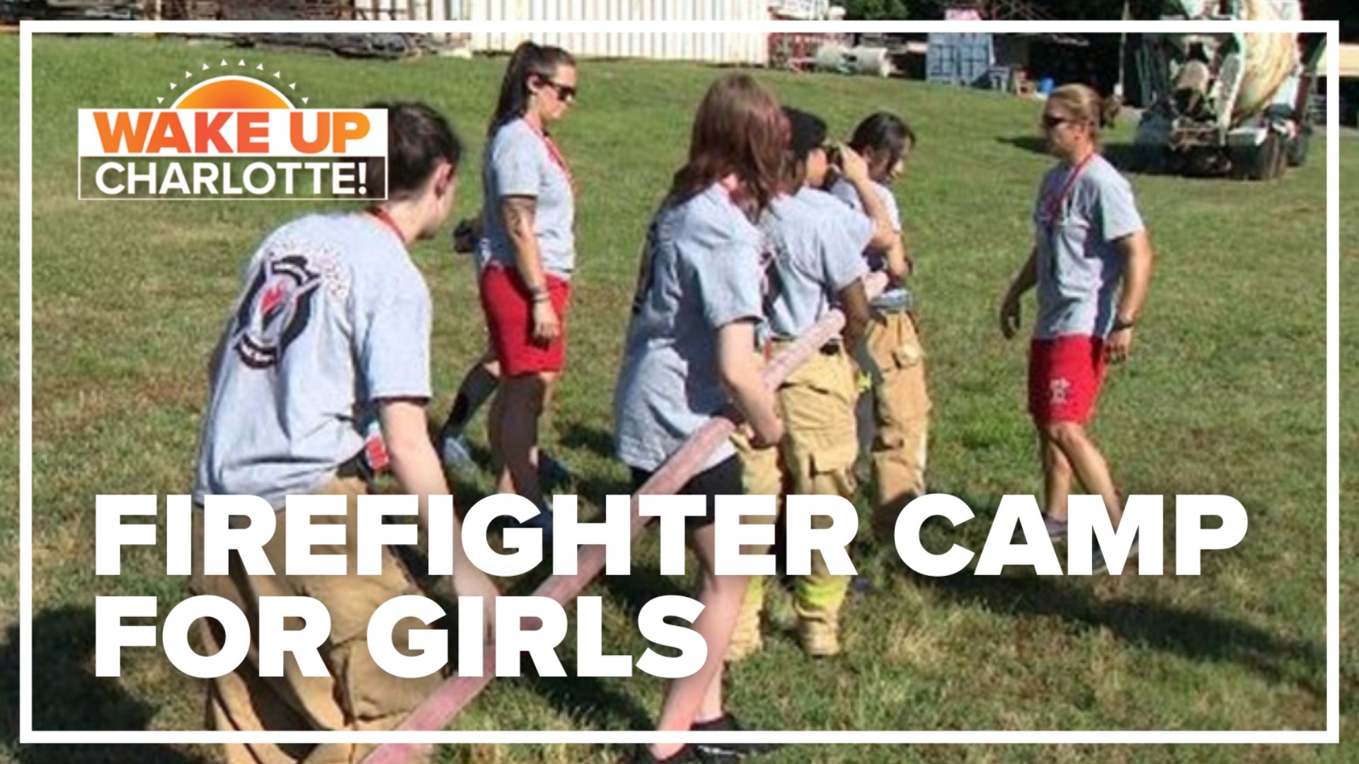 Several teenage girls from around the Charlotte-Mecklenburg area are learning firsthand what it's like to be a firefighter.