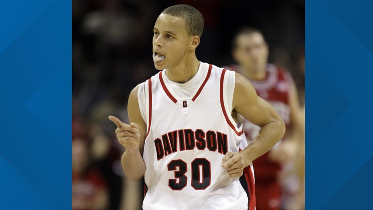 Davidson College retires NBA champ Stephen Curry's No. 30 jersey