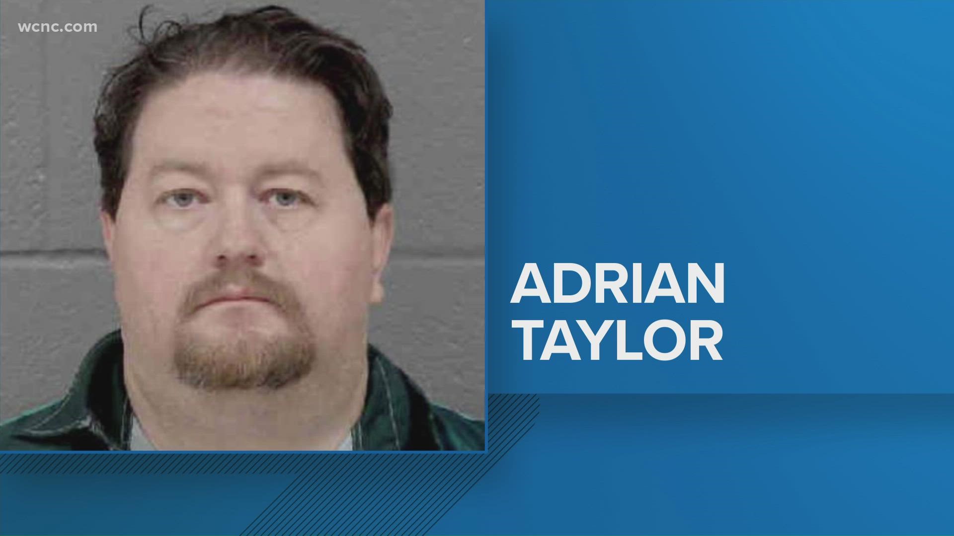 He is charged with three counts of second-degree sexual exploitation of a minor. CMS said Adrian Taylor is suspended from the school with pay.
