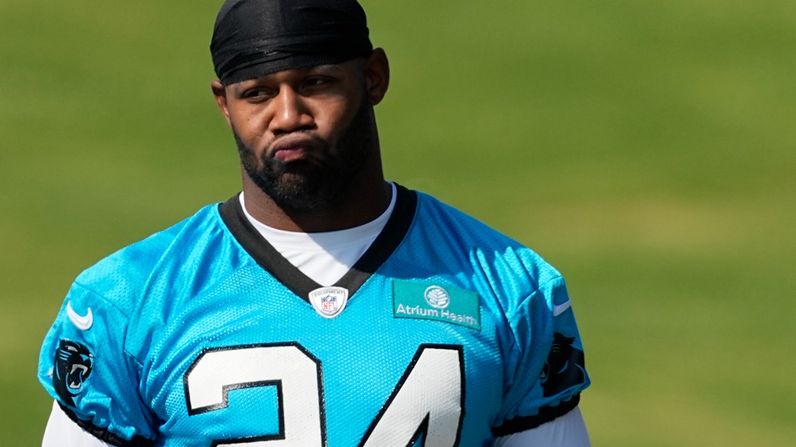 Vonn Bell of the Carolina Panthers attends Carolina Panthers