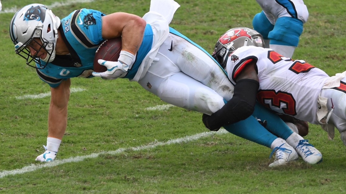 NFL on ESPN - Christian McCaffrey will not get a prime-time return from a  high ankle sprain when the Carolina Panthers face the Atlanta Falcons on  Thursday, a league source confirmed to