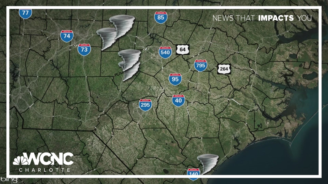 5 tornadoes touched down in NC during weekend weather | wcnc.com