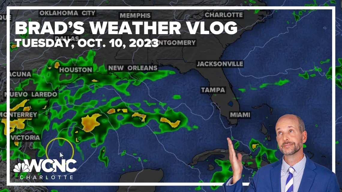 Brad's weather vlog Oct. 10, 2023 - Tracking tropical developments | wcnc.com