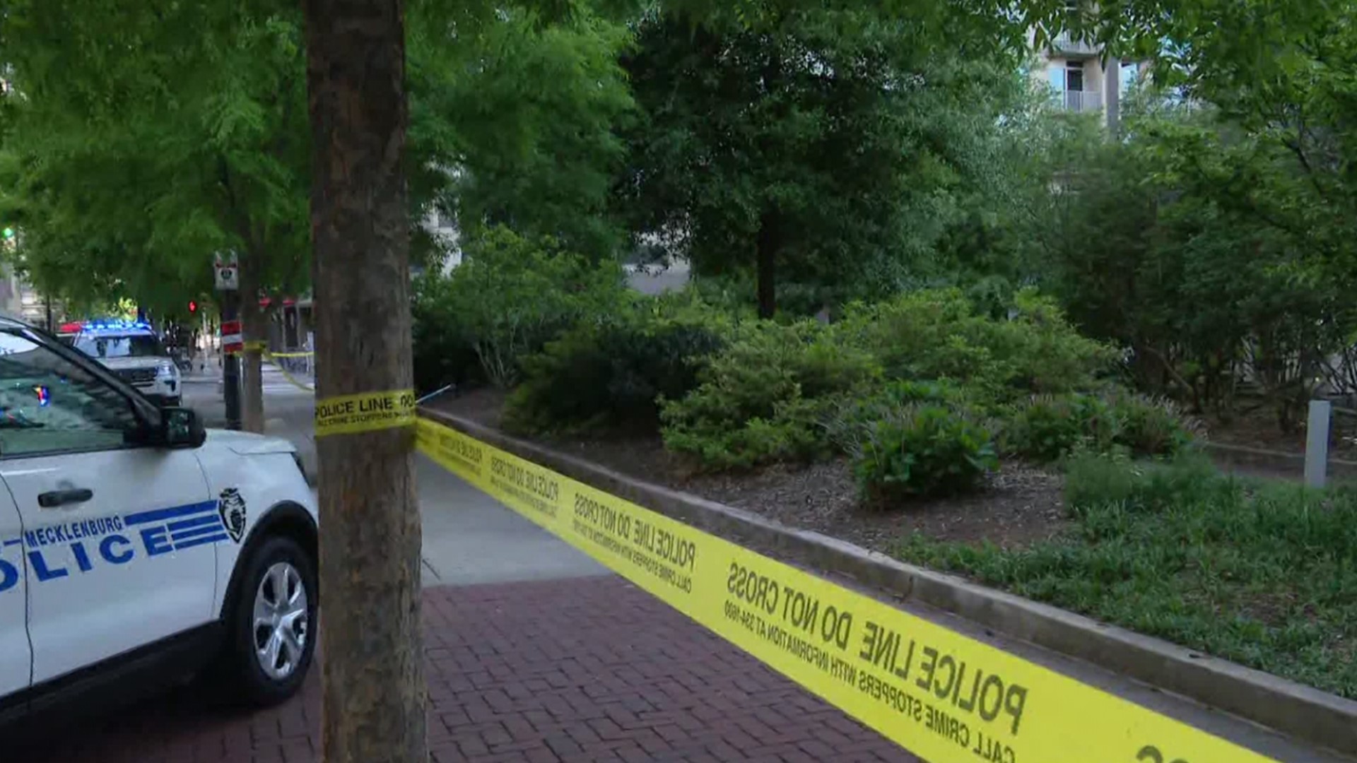 This happens after 2 people were shot during the day in Romare Bearden Park on Sunday.