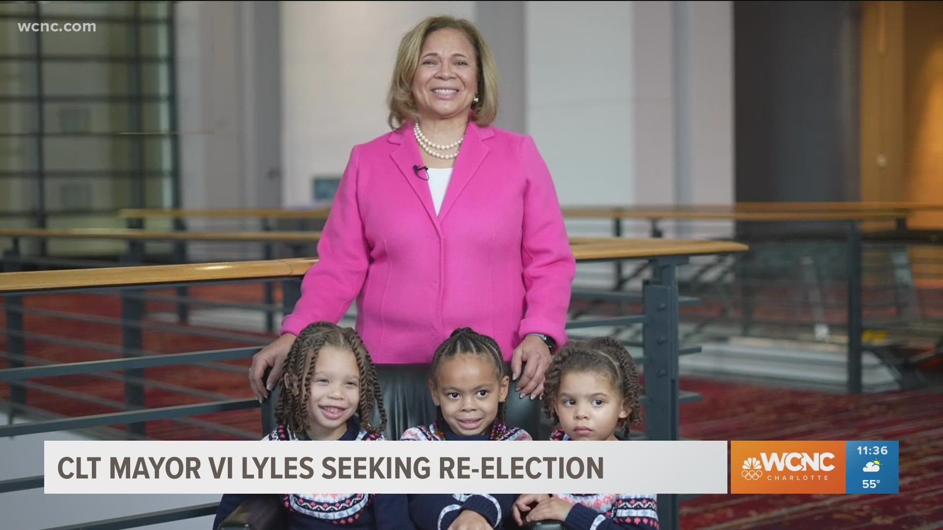 Charlotte Mayor Vi Lyles announced in a Thanksgiving Day video she would seek reelection in 2022.