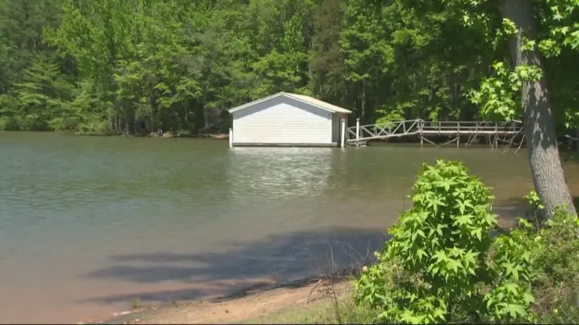 A man was rushed to the hospital after he was bitten by a copperhead at Latta Plantation Tuesday.