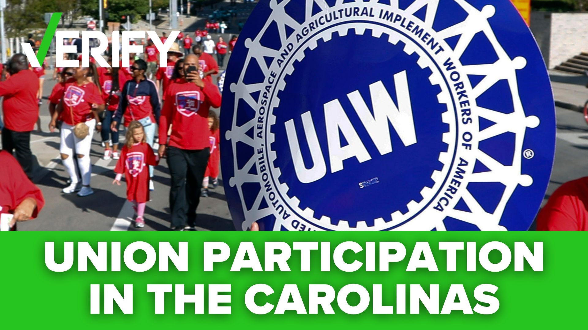 About 14 million Americans are part of a union, giving them a stronger voice in the workplace. But the Carolinas are among the states with the lowest union members.