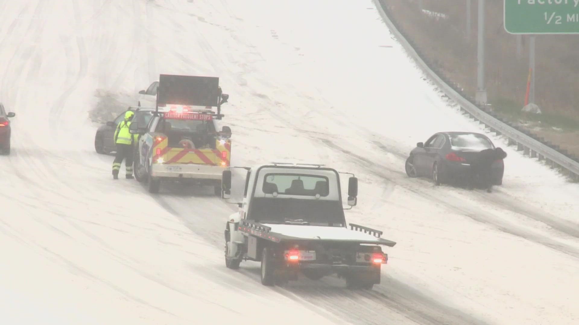 With black ice concerns and plenty of remnants from the weekend's winter weather, the state continues its efforts to keep roadways safe.