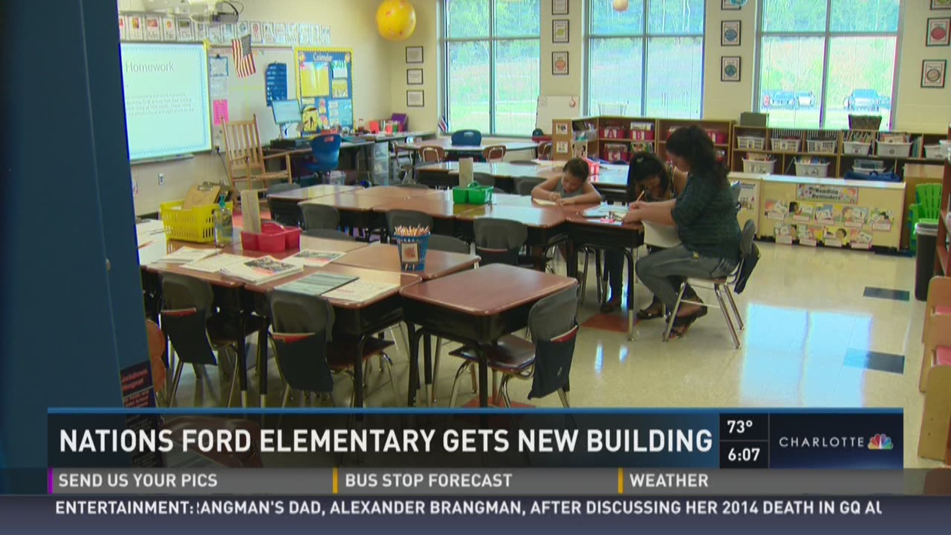 While some schools are making upgrades to their facility, Nations Ford Elementary is getting a whole new building for the upcoming school year.