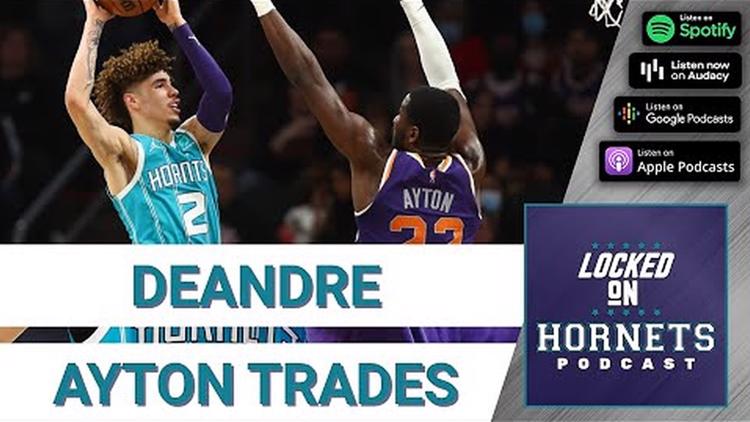 Deandre Ayton trades for the Charlotte Hornets. Are you willing to give up Miles Bridges? | Locked on Hornets