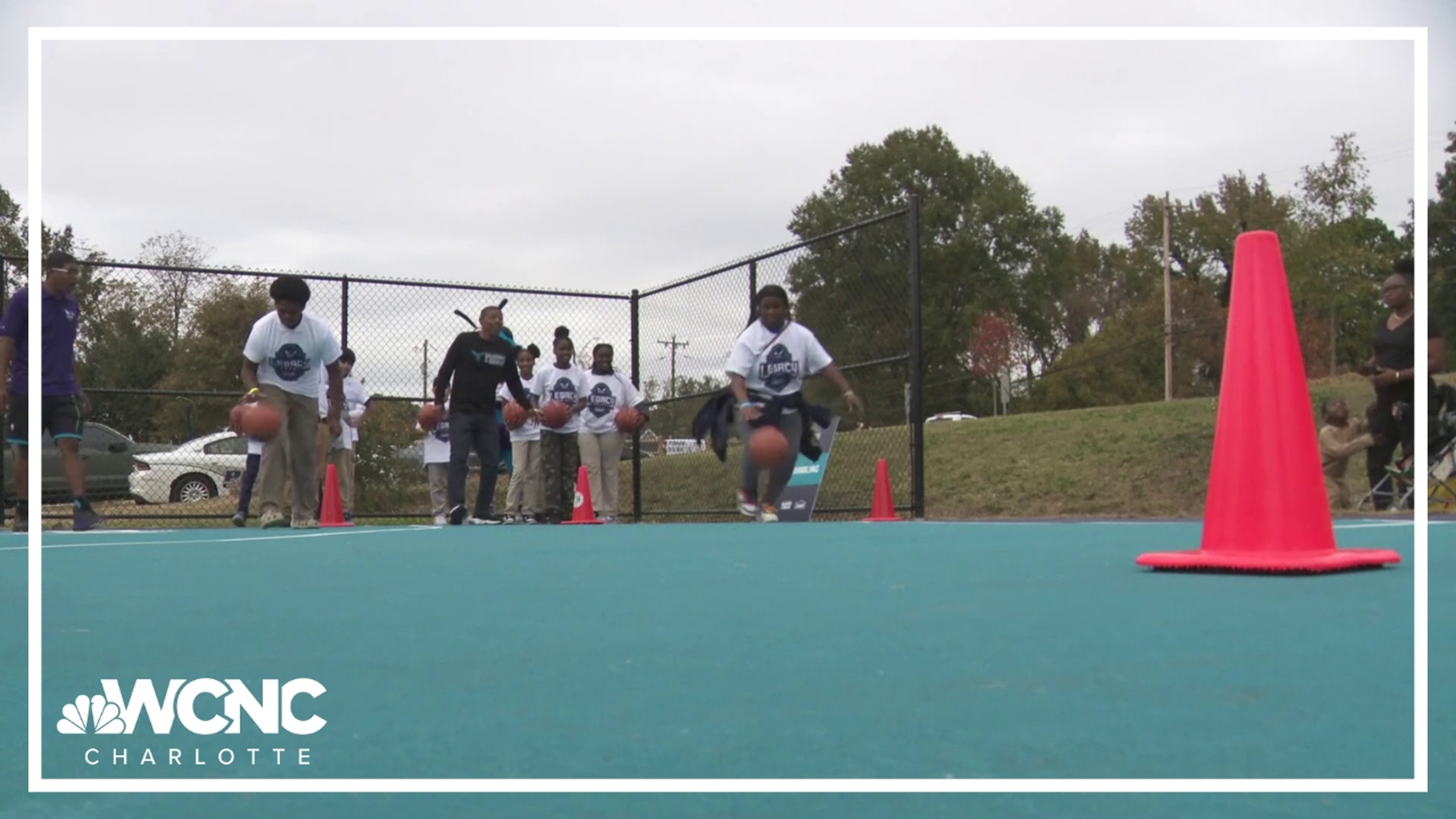 The team partnered with Lowe's for a renovated court at Druid Hills Park.