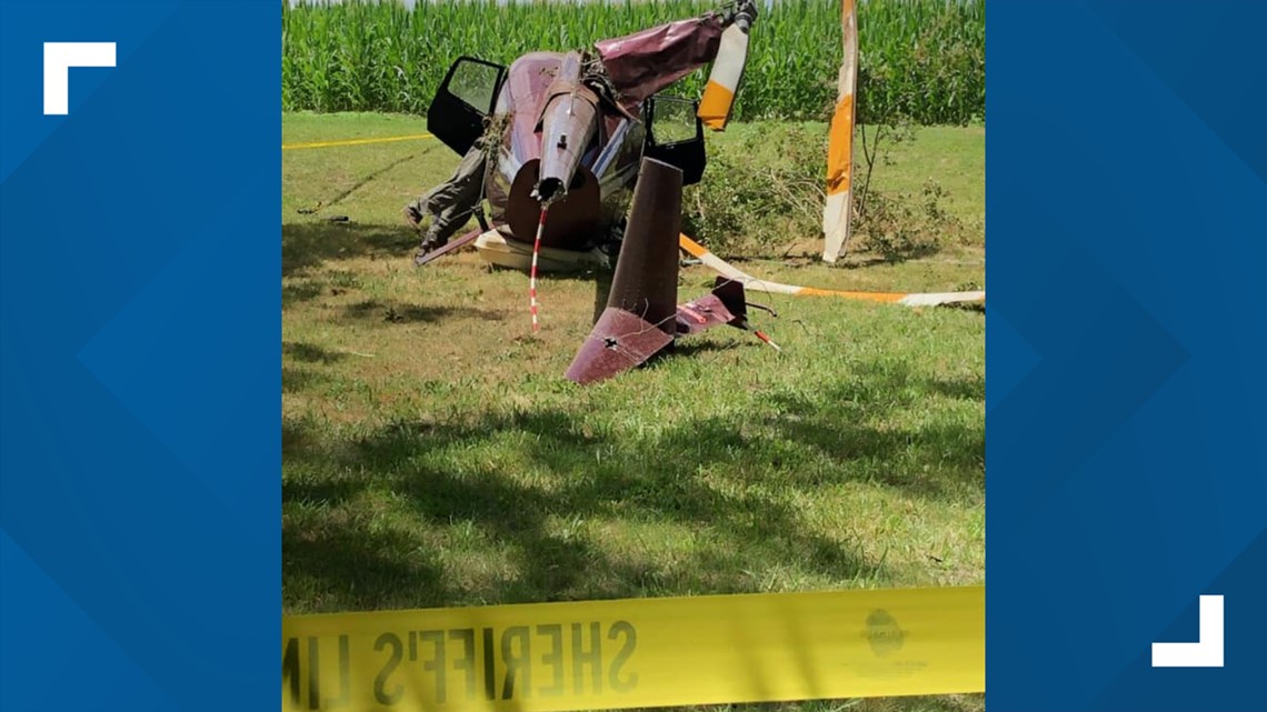 No reported injuries after helicopter crash in Waxhaw, NC