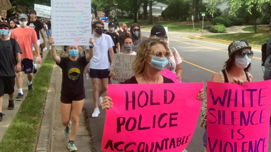 Dozens of students gather for peaceful protests in Southpark | wcnc.com