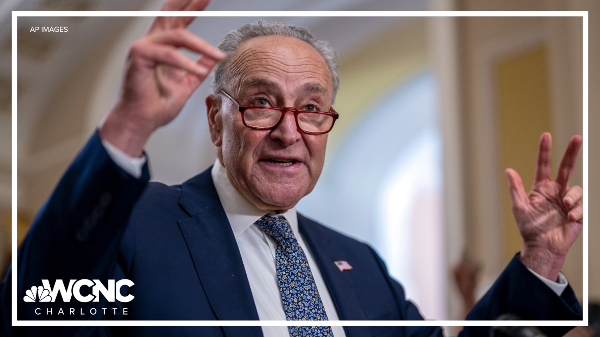 Senate majority leader Democrat Chuck Schumer resurfaces trauma and memories of Jan. 6 insurrection attack on Congress.