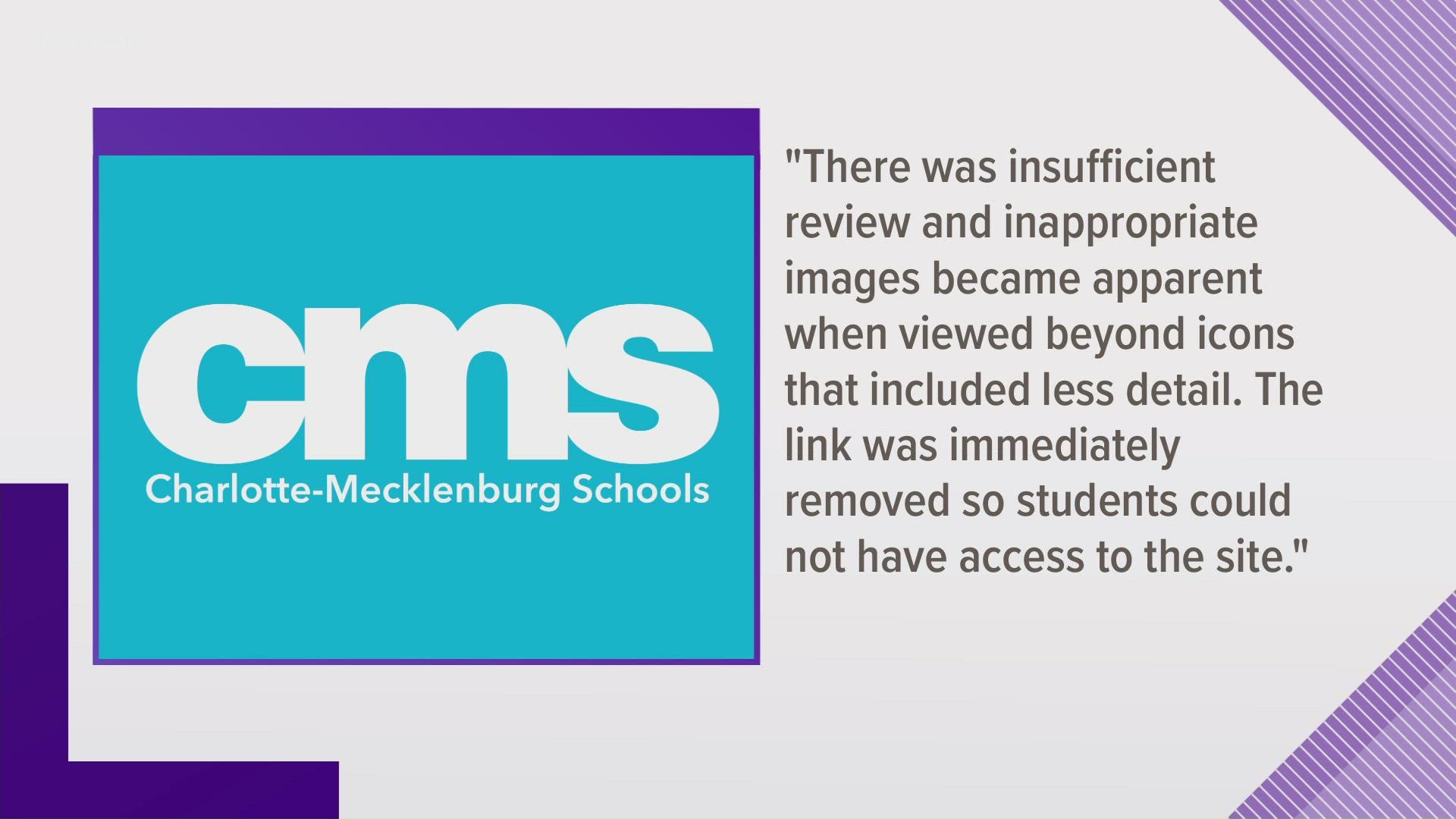 CMS said it is revisiting protocols with teachers after some sexually explicit images were included in a 6th-grade art lesson.