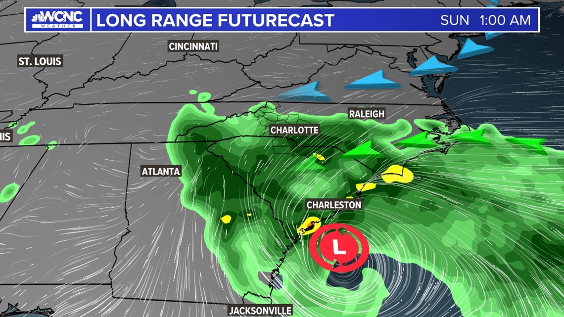 Storm system approaching Carolinas Memorial Day weekend