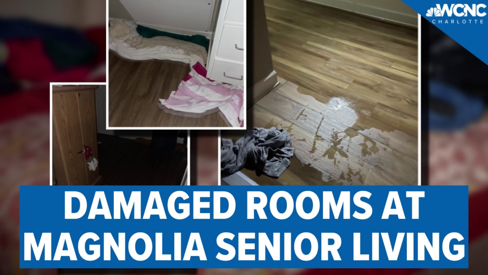 Residents of Magnolia Senior Apartments have been displaced without access to their belongings for over two weeks after burst pipe.