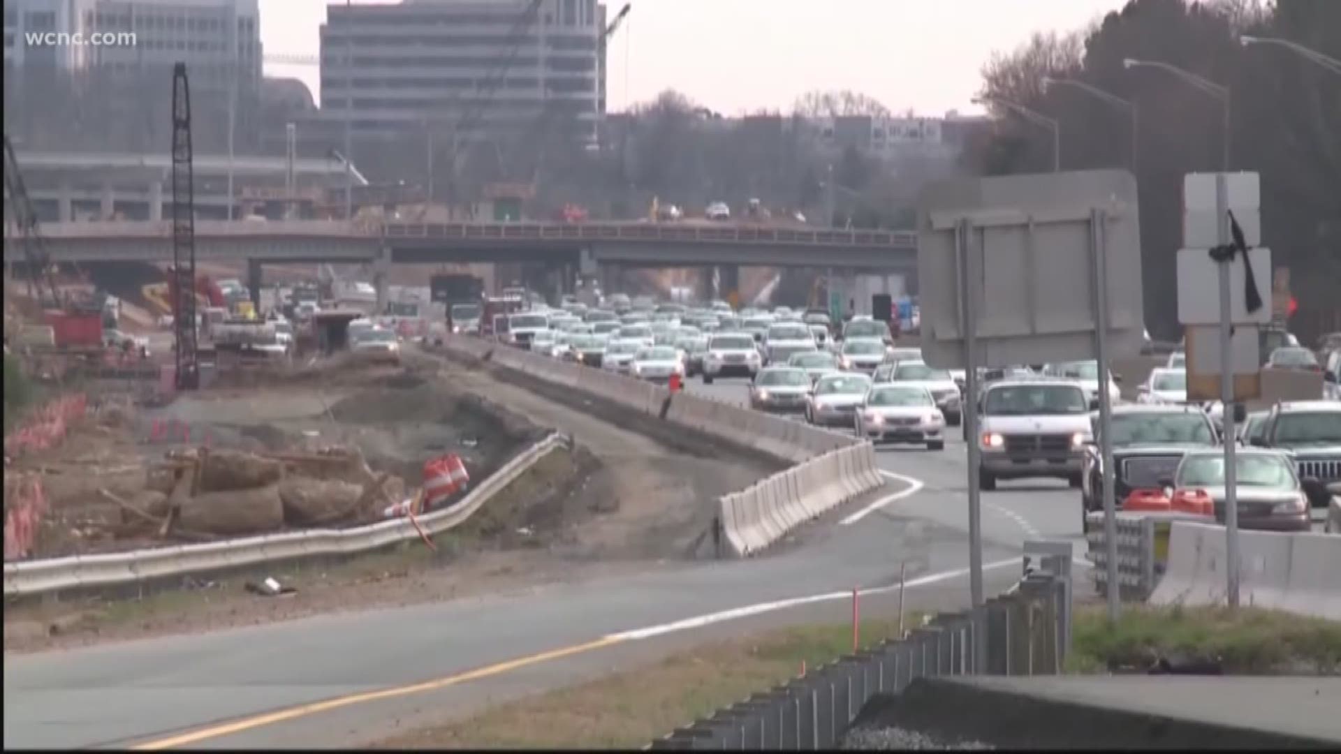 During peak hours, the shoulders from Huntersville to Mooresville would be open, adding extra lanes to hopefully keep things moving.