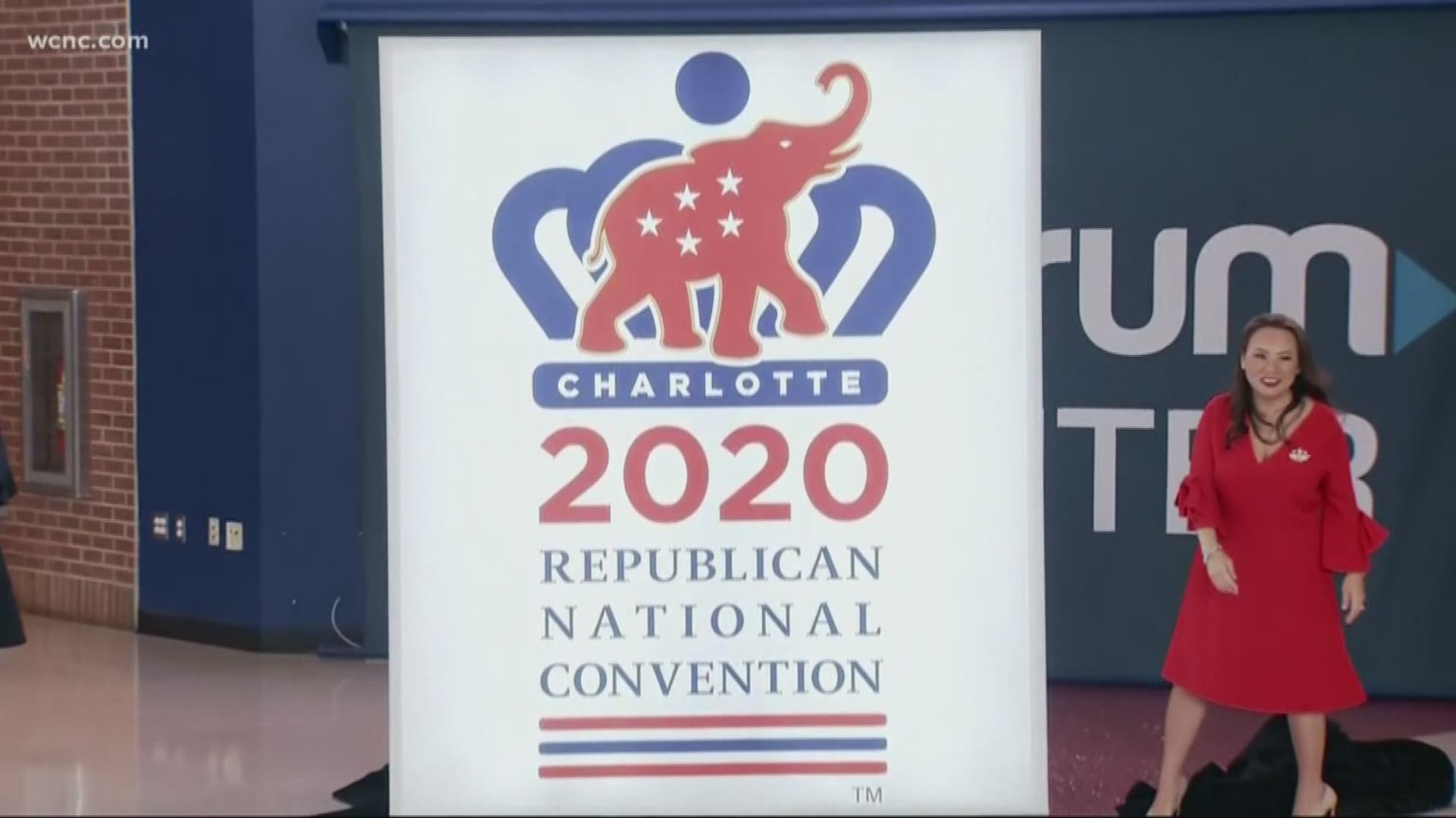 Convention committee leaders were in Charlotte for their annual summer meeting where they unveiled the official logo for next summer's GOP Convention.