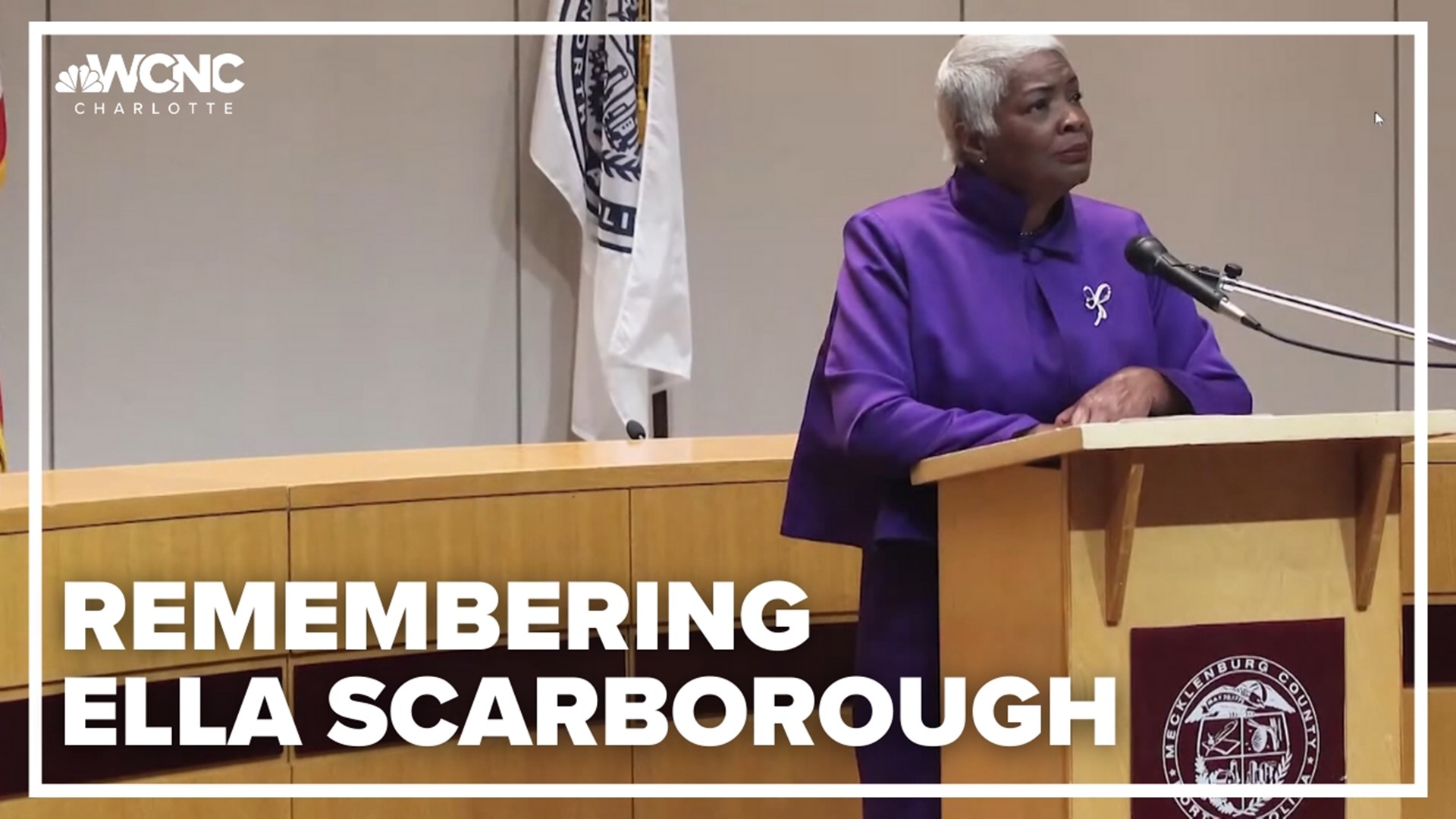 In 1987, Ella Scarborough became the first African American woman elected to Charlotte City Council. She served the city and Mecklenburg County for decades.