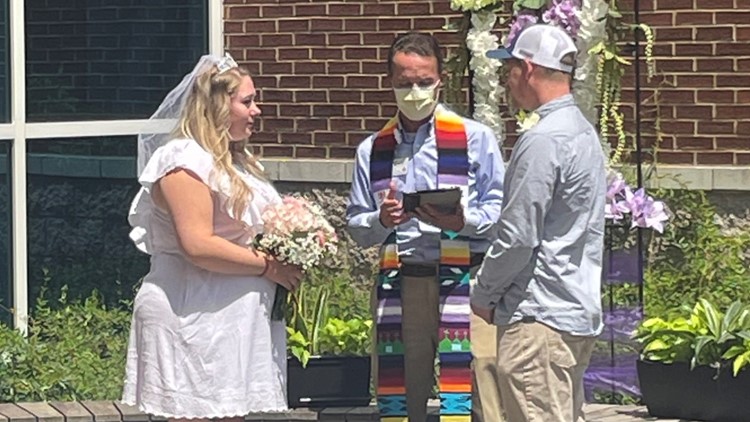 Woman rushed to the hospital on her wedding day gets a special ceremony at Novant Health