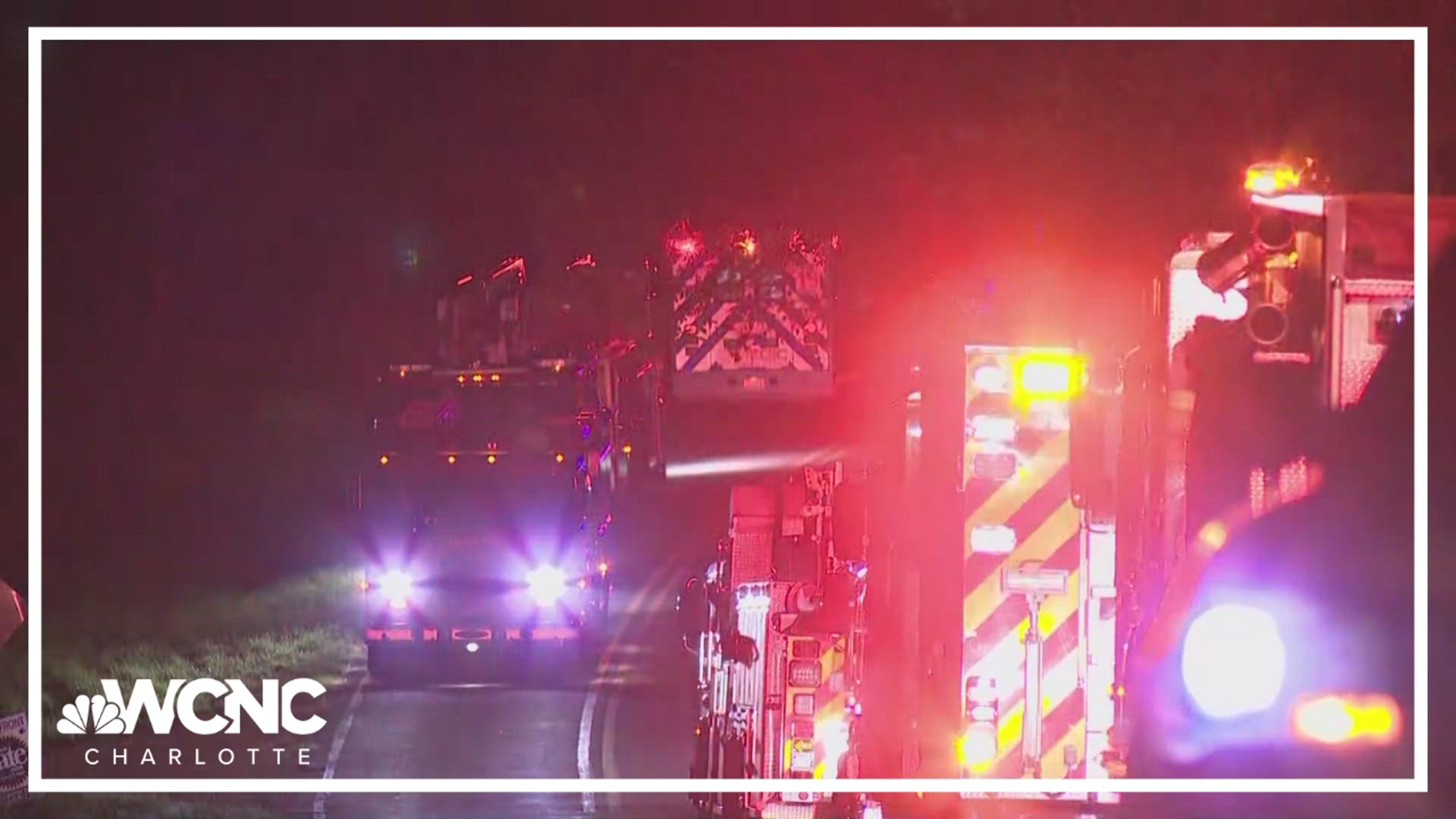 One firefighter was taken to a hospital and another was treated at the scene after crews responded to a house fire in Steele Creek early Friday morning.