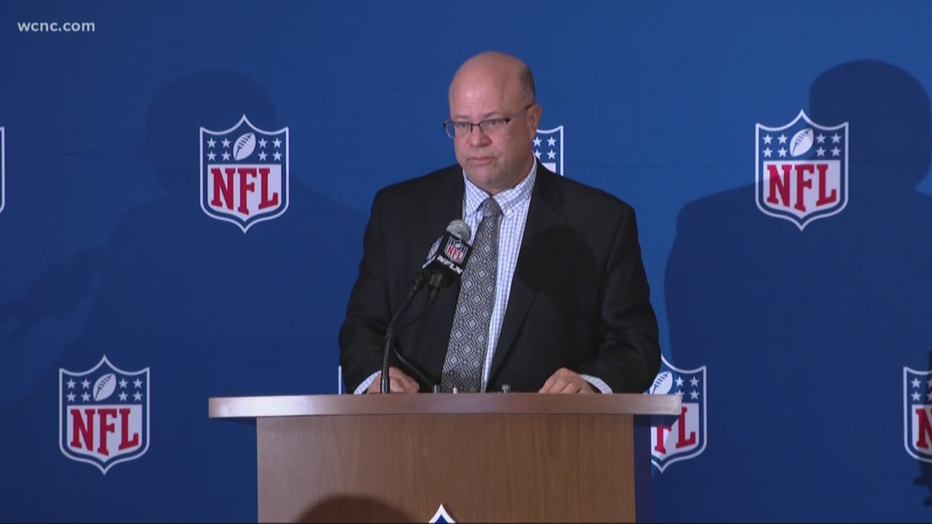 The NFL approved David Tepper's purchase of the Carolina Panthers at the spring meetings Tuesday. And the new owner quickly told fans the team isn't going anywhere.