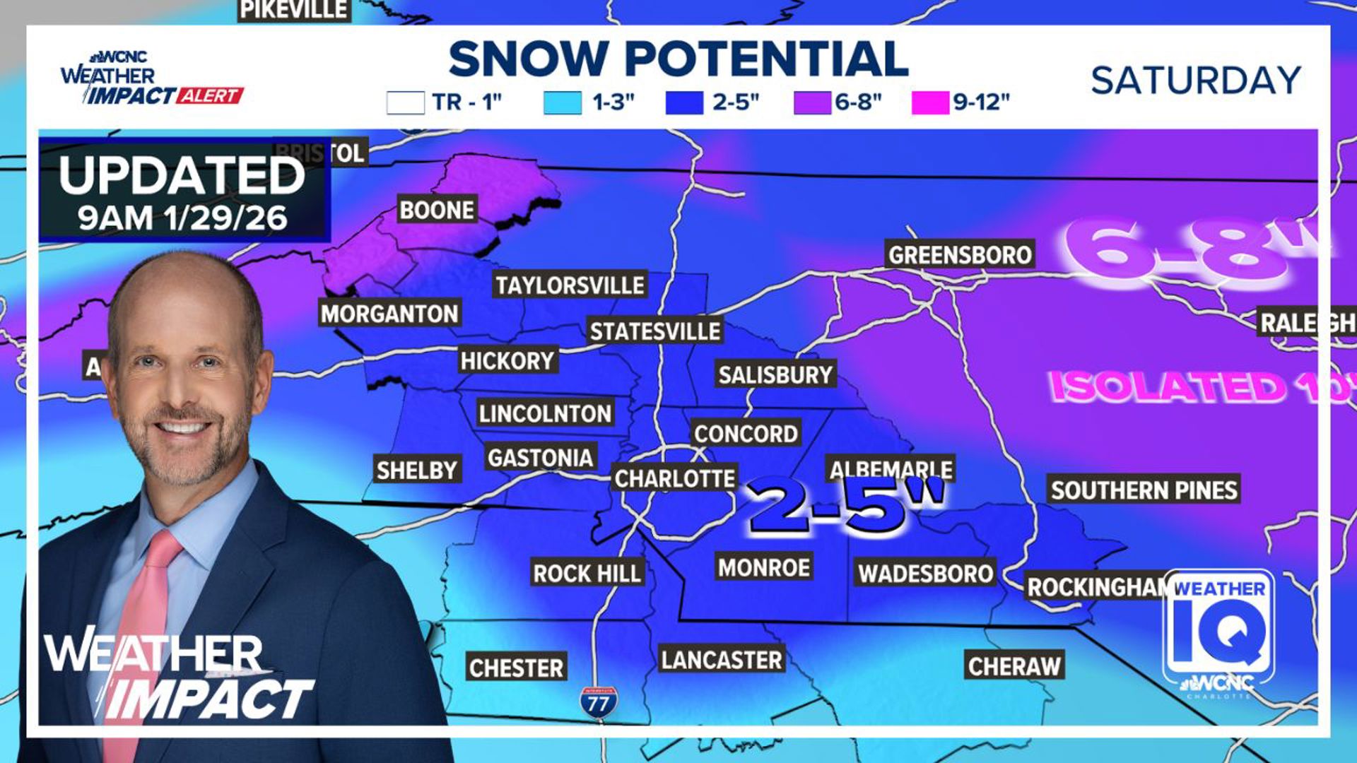 Brad Panovich Charlotte snow VLOG update: 11 a.m. Thursday | wcnc.com