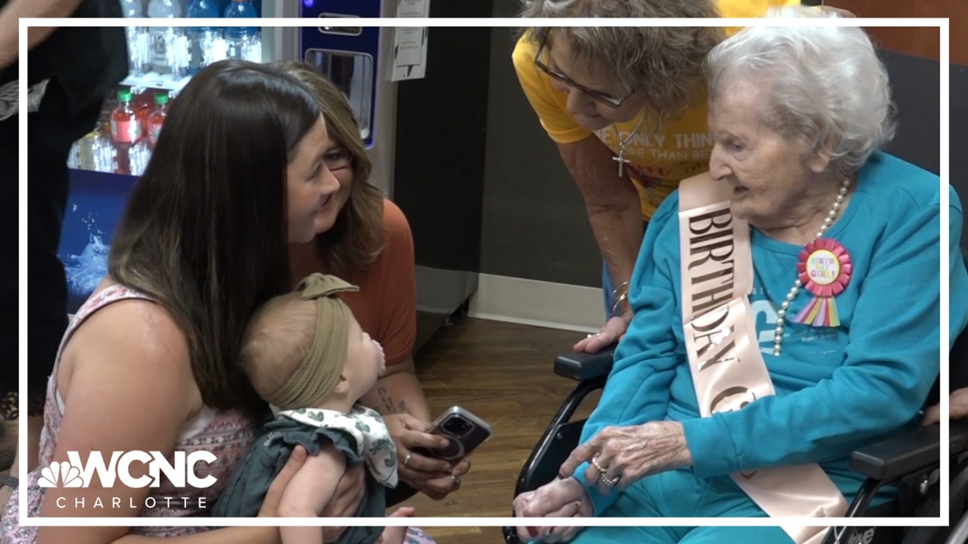 Margaret Ann Dickson was surrounded by family as she celebrated her 100th birthday.