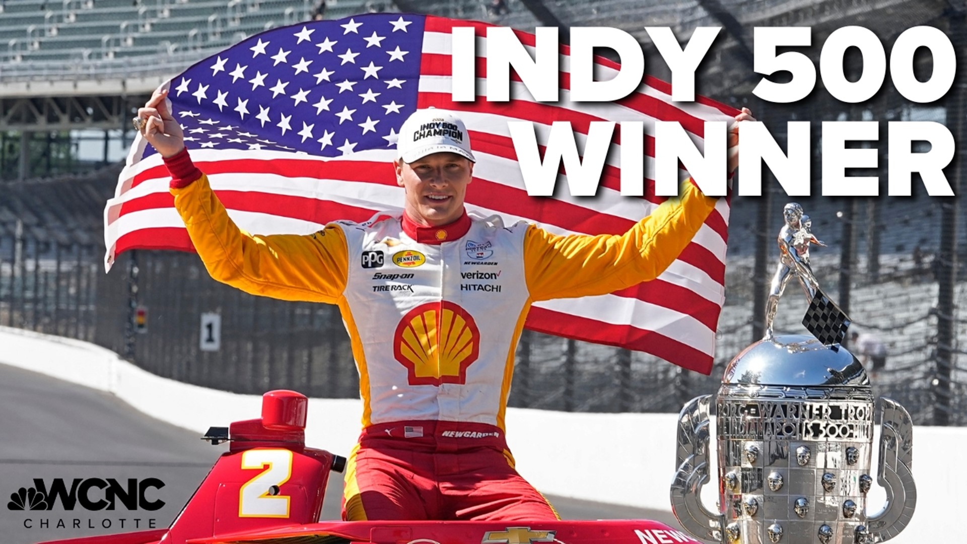 Josef Newgarden spoke with WCNC Charlotte about his last-lap pass to win the Indy 500 and the emotions of securing the victory.