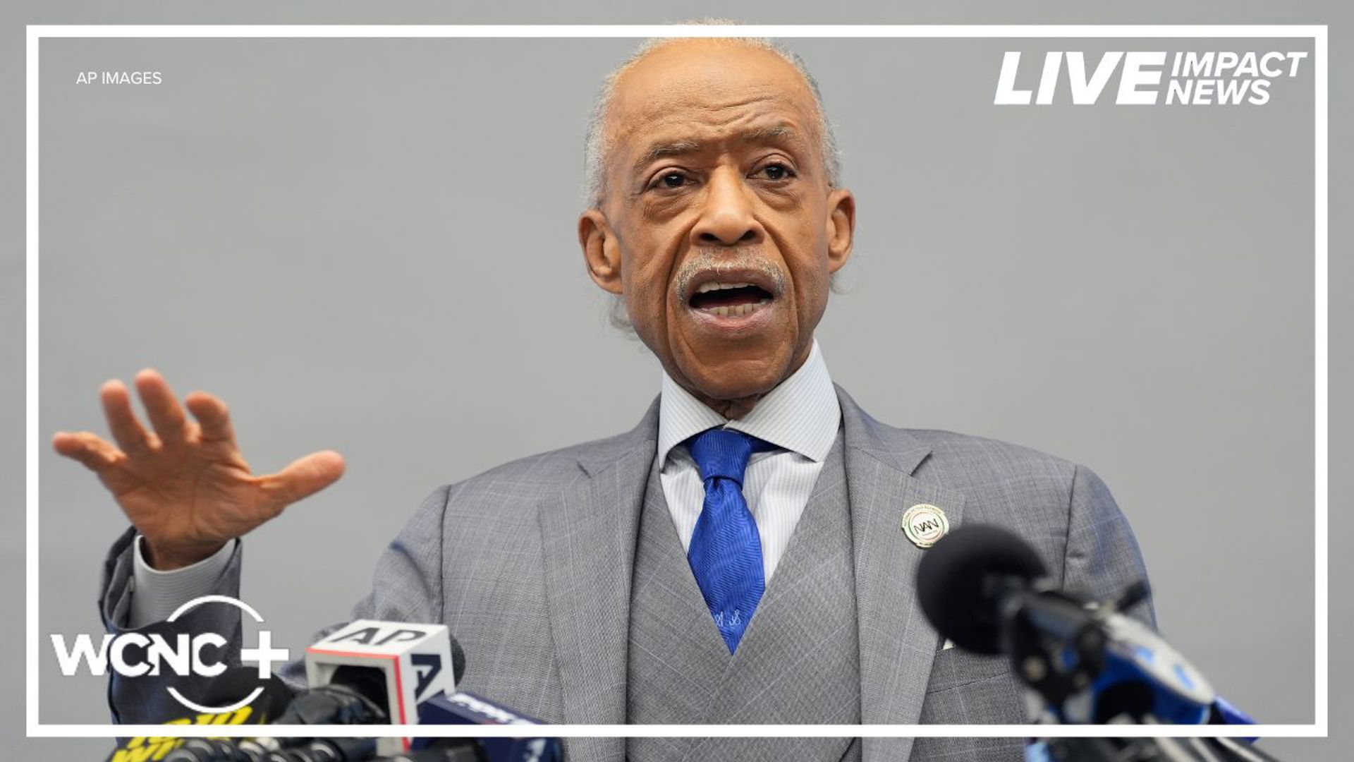 Rev. Al Sharpton honors the memory of civil rights icon Jesse Jackson