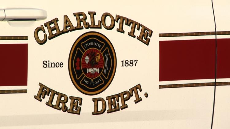 Roads closed at shopping center near UNC Charlotte after gas line cut