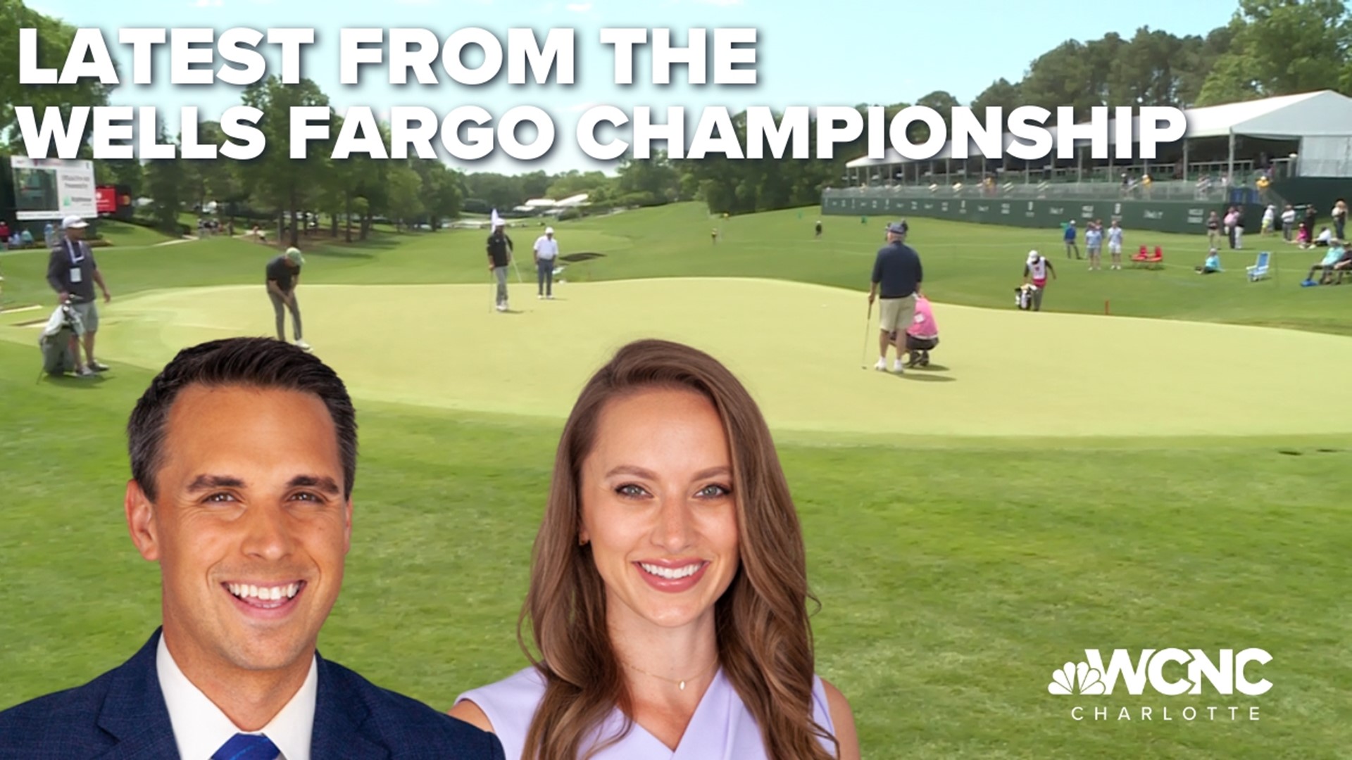 Wells Fargo Championship 2023 Nick Carboni and Ashley Stroehlein recap the Pro-Am wcnc